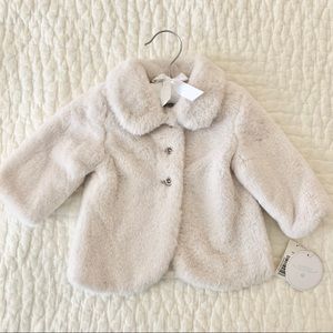Edgehill Collection faux fur baby coat